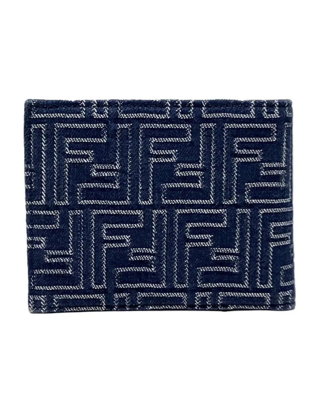 Fendi Bifold Wallet Leather Fabric